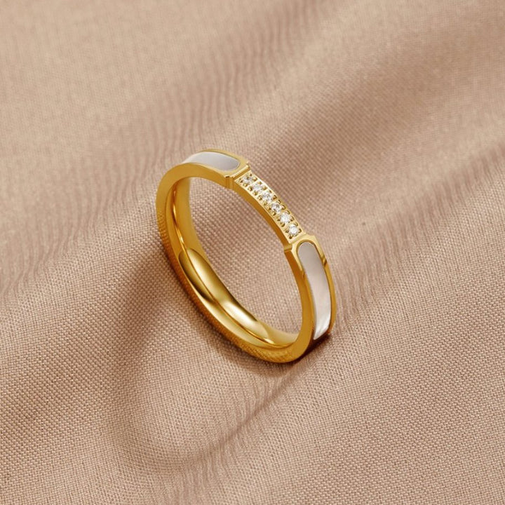 Unity - Parel- en kristallen ring