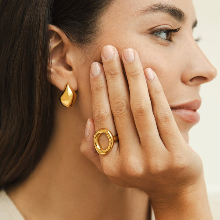 Vina Ring van gesmolten goud