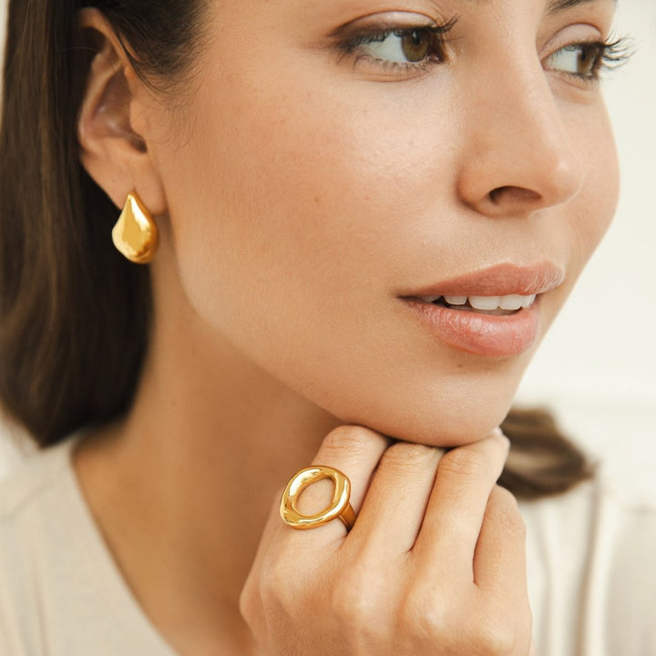 Vina Ring van gesmolten goud